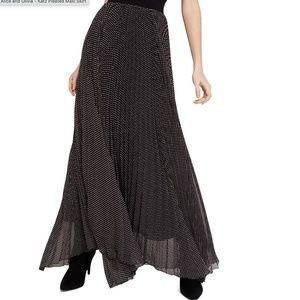 Alice and Olivia Katz Pleated Maxi Skirt - size 2